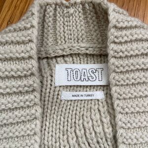 Toast Women's Cream Cardigan Sweater